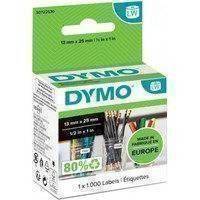 Dymo LabelWriter -yleistarra 13 x 25 mm, 1000 tarraa, valkoinen