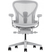 Herman Miller Aeron Remastered -työtuoli, mineral, koko B, syvyyssäätyvä selkätuki