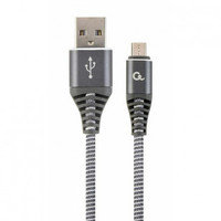 Cablexpert MicroUSB - USB-kaapeli, 2 m, harmaa