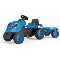 Smoby Farmer XL -sininen traktori ja peräkärry, Smoby SAS