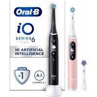 Oral-B iO Series 6 -sähköhammasharja tuplapakkaus musta / pinkki