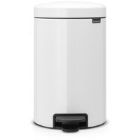 Brabantia Pedal Bin newIcon -roska-astia, 12 l, valkoinen