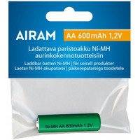 Airam Akku NiMH-akkuparisto Solar- tuotteille, AA, 600 mAh, 1 kpl