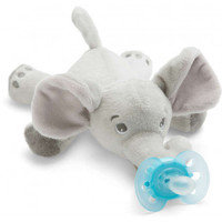 Philips Avent SCF348/13 -Snuggle pehmoeläin UltraSoft-tutilla, elefantti