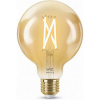 WiZ älylamppu globe, E27, meripihkan sävyinen lasi, tunable white - valkoisen valon sävyt, Wi-Fi, 2000-5000 K, 640 lm, 9 cm