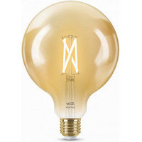 WiZ älylamppu globe, E27, meripihkan sävyinen lasi, tunable white - valkoisen valon sävyt, Wi-Fi, 2000-5000 K, 640 lm, 12,5cm