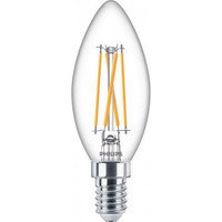 Philips Warm Glow LED -kynttilä, E14, 2200-2700 K, 340 lm, himmennettävä, kirkaspintainen