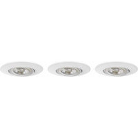 Airam Skye Tilt LED-alasvalot 3-setti, 5 W, uppoasennettava, valkoinen, 3000K