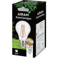 Airam LED kasvilamppu, E27, kirkas, filamentti 180 lm