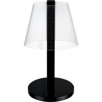 Airam Illusion Dot -LED-pöytävalaisin, 2700-5200 K, 380 lm, USB -ja QI -latauspaikat, musta