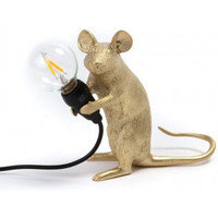 Seletti The Mouse Lamp Sitting pöytävalaisin, kulta, USB-liitäntä