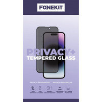 FoneKit Privacy+ Full Cover -panssarilasi, Galaxy S23, musta