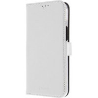 Insmat Exclusive Flip Case -lompakkokotelo, iPhone 15 Plus, valkoinen