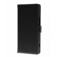 Insmat Exclusive Flip Case -lompakkokotelo, Sony Xperia XZ Premium, musta