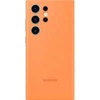 Samsung Galaxy S23 Ultra Silicone Cover -suojakuori, oranssi