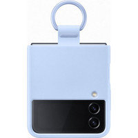 Samsung Galaxy Z Flip4 Silicone Cover with Ring, Arctic Blue