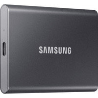 Samsung T7 -ulkoinen SSD-levy, 500 Gt, harmaa