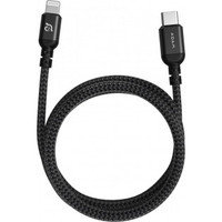Adam Elements PeAK II C200B USB-C – Lightning -kaapeli, 200cm, musta