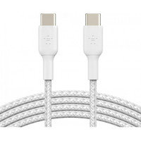 Belkin BOOST CHARGE™ USB-C® - USB-C kaapeli punottu, 1m, valkoinen