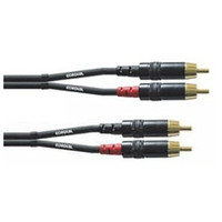 Cordial 2 x RCA uros - 2 x RCA uros -kaapeli, 3 m