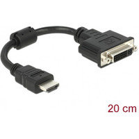 DeLOCK 0,2 m HDMI-DVI-D -kaapeli, single-link, musta