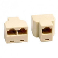 DELTACO y-adapteri RJ45 liittimillä