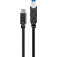Goobay USB-C - USB-B -kaapeli, 1 m