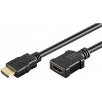 Goobay HDMI-jatkokaapeli, 19-pin uros-naaras, 50 cm