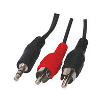 InLine 2 x RCA uros - 3,5 mm uros -kaapeli, 5 m, Intos