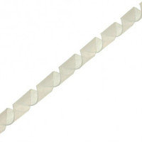 Spiral Wrap kaapelin spiraalikääre, 10 m pitkä, 10 mm halkaisija, läpinäkyvä valkoinen