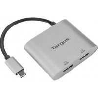 Targus USB-C Dual HDMI adapteri, harmaa