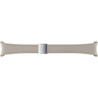 Samsung Galaxy D-Buckle Hybrid Leather Band Watch4/5/6 -urheiluranneke, S/M, Etoupe