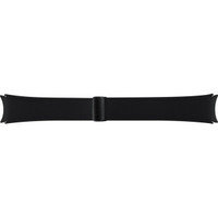 Samsung Galaxy D-Buckle Hybrid Leather Band Watch4/5/6 -urheiluranneke, S/M, musta