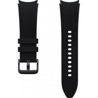 Samsung Galaxy Hybrid Leather Band Watch4/5/6 -nahkaranneke, S/M, musta