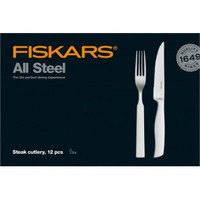 Fiskars All Steel -pihviaterinsetti, 12 osaa