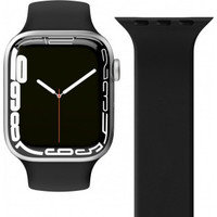 Vonmählen Solo Loop -silikoniranneke, Apple Watch 38 / 40 / 41, L-koko, musta