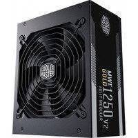 Cooler Master MWE Gold 1250 V2 ATX -virtalähde, musta, 1250 W