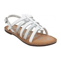 Tyttöjen sandaalit Kickers Dixon Cuir Enfant Blanc Argent 30