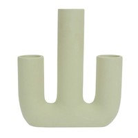 Maljakot, ruukut The home deco factory VASE CERAMIQUE 3 TUBES ARTY VERT D EAU M12 Yksi Koko