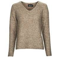 Neulepusero Pieces PCELLEN LS V-NECK KNIT S