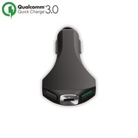 Forever Premium Qualcomm 3.0 Autolaturi 3A (2 x USB + USB-C) - Musta