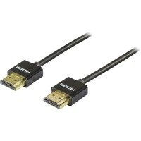 DELTACO ohut HDMI-kaapeli 3m musta