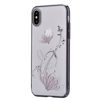 DEVIA Lotus suojakotelo iPhone X läpinäkyvä / musta