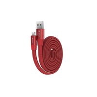 DEVIA Ring Y1 micro USB lataus- ja synkronointikaapeli 2 1 A - punainen