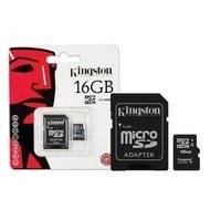 Kingston microSDHC muistikortti + sovitin 16 GB (Class 4)