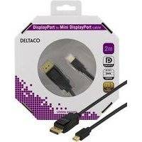 DELTACO DisplayPort - Mini DisplayPort kaapeli 20-p ur - ur 2m musta