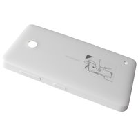 Akkukansi / Takakansi Nokia Lumia 630/ Lumia 630 Dual SIM/ Lumia 635/ Lumia 636 - valkoinen