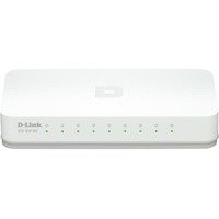 D-Link 8-Porttinen Fast Ethernet Easy Desktop Switch 8-porttia 10/100 Mbps valkoinen