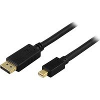 DELTACO DisplayPortMini DisplayPort monitorikaapeli 20-pin u-u 2m