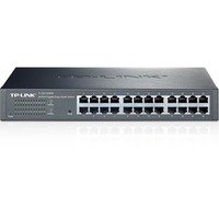 TP-LINK verkkokytkin 24-portin 10/100/1000Mbps RJ45 musta